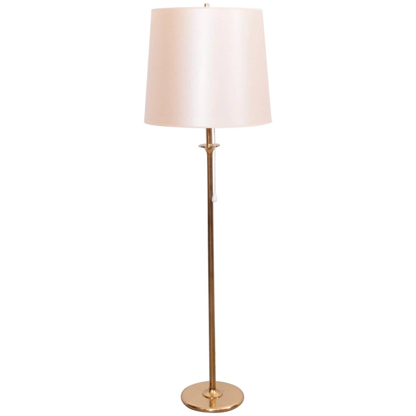 1 of 12 1970s Brass Floor Lamps by Cosack Lights, Germany For Sale