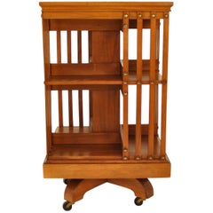 Rotary Shelving Walnut, France, 1950s