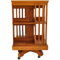 Vintage Rotary Shelving Walnut, France, 1950s