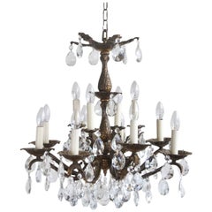 French Brass Chandelier