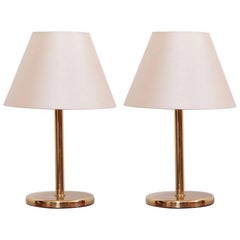 Pair of 1970s Brass Table Lamps by Cosack Lights, Germany