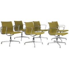 Eames Chairs EA108 by Charles and Ray Eames, Set of Six