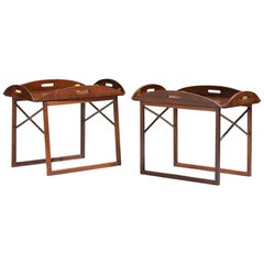 Pair of Hardwood Tray Tables by Svend Langkilde