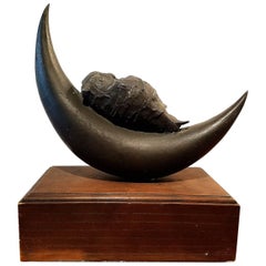Bronze Titled "Night Owl" by C.R. Fraser, American Dated 1964
