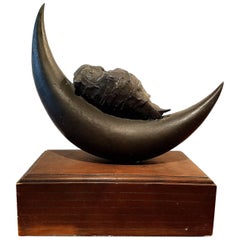 Bronze Titled "Night Owl" by C.R. Fraser, American dated 1964