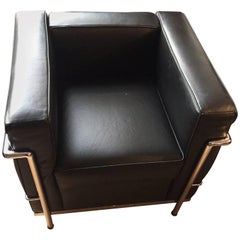 Armchair LC2 Cassina Le Corbusier Black, 1928 Armchair LC2 Cassina Le Corbusier Black, 1928