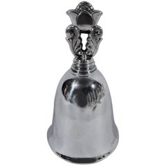 Georg Jensen Sterling Silver Bell in Historic Acorn Pattern