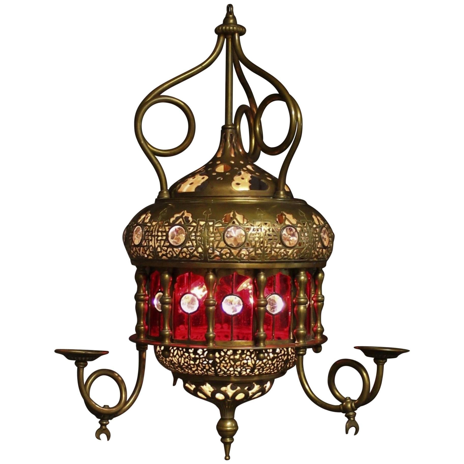 Moroccan Moorish Glass Lantern/Light