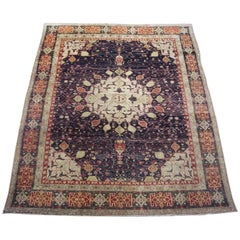 Antique Indian Agra Rug with Abrash, circa 1900 11
