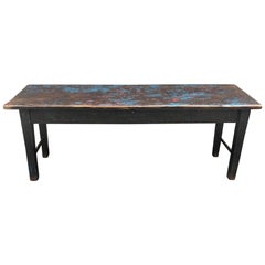 Antique Painted Table with Drawer