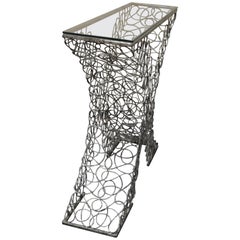 Cool Steel Wire Eiffel Tower Console Table