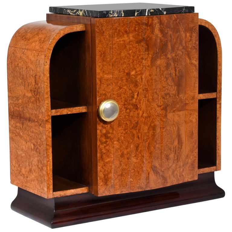 Unique French Art Deco Nightstand For Sale at 1stdibs