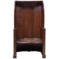 Used 18th Century Fruitwood and Elm Tavern Settle