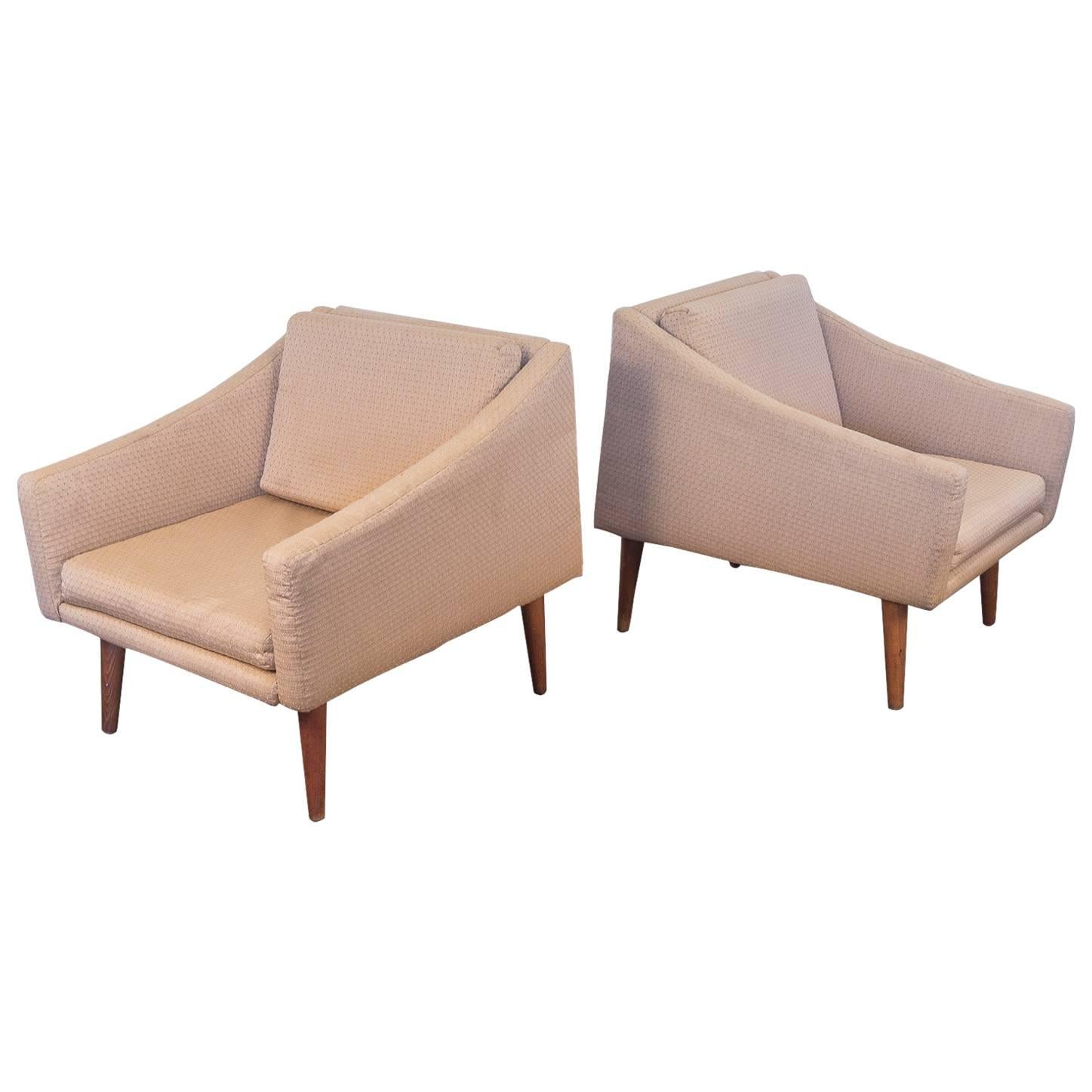 Pair of Modern Club Chairs