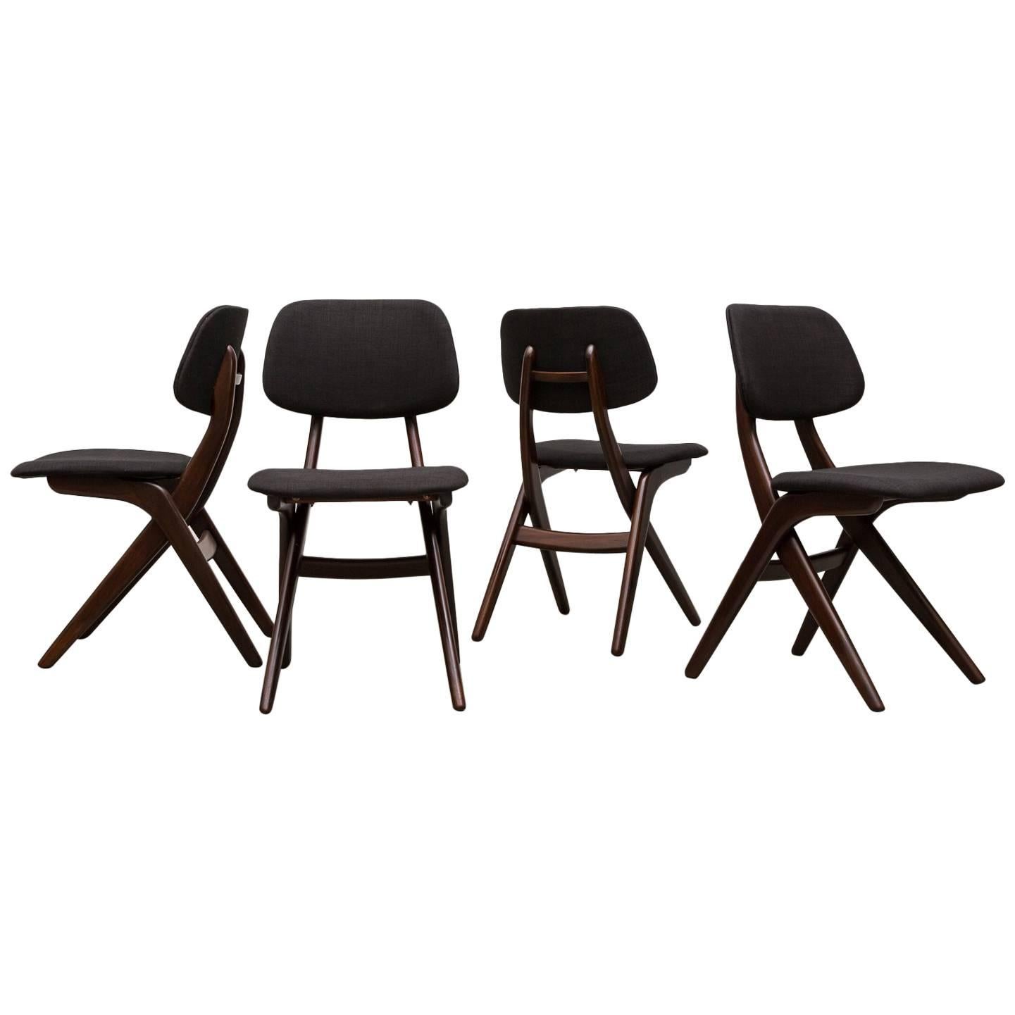 Set of Four Hovman Olsen Style Dining Chairs for Webe