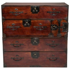 Antique Japanese Tansu Chest of Drawers 5
