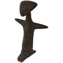 Kulango Cast Bronze Figure, Smaller Figurine