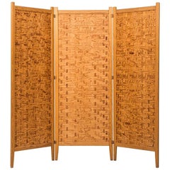 Folding Screen / Room Divider in Pine by Alberts in Sweden 10