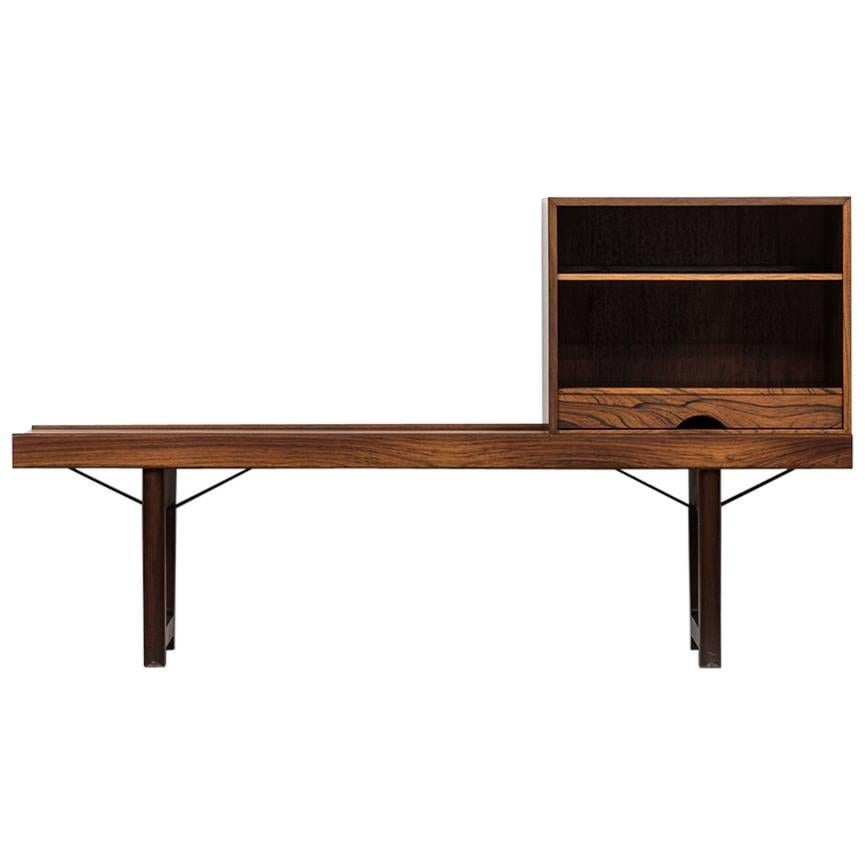 Torbjørn Afdal Krobo Bench with Lp Box by Bruksbo in Norway For Sale