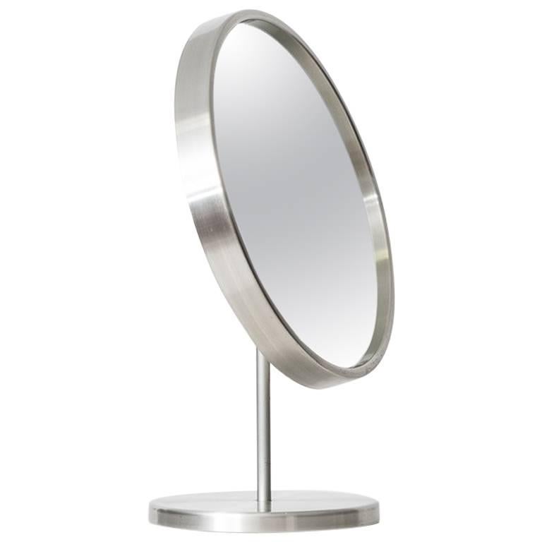 Table Mirror in Aluminium by Glas Mäster in Sweden For Sale at 1stDibs