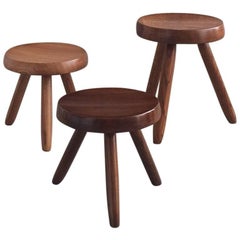 Set of Two Stools in the Style of Charlotte Perriand