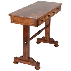 George IV Rosewood Side Table of Shallow Proportions