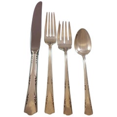 Greenbrier by Gorham Sterling Silver Flatware Set for 12 Service 120 Pieces