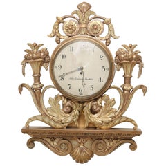 Early 19th Century Swedish Giltwood Wall Clock