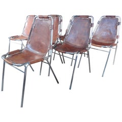 Les Arcs Chairs Chosen by Charlotte Perriand for Cassina, 1960s, Set of Eight 11