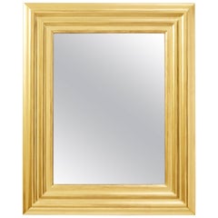 Degas No. 6 Ripple Wall Mirror, Gilded in 23kt Yellow Gold, by Bark Frameworks