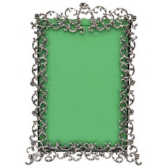 Antique Victorian Sterling Silver Picture Frame