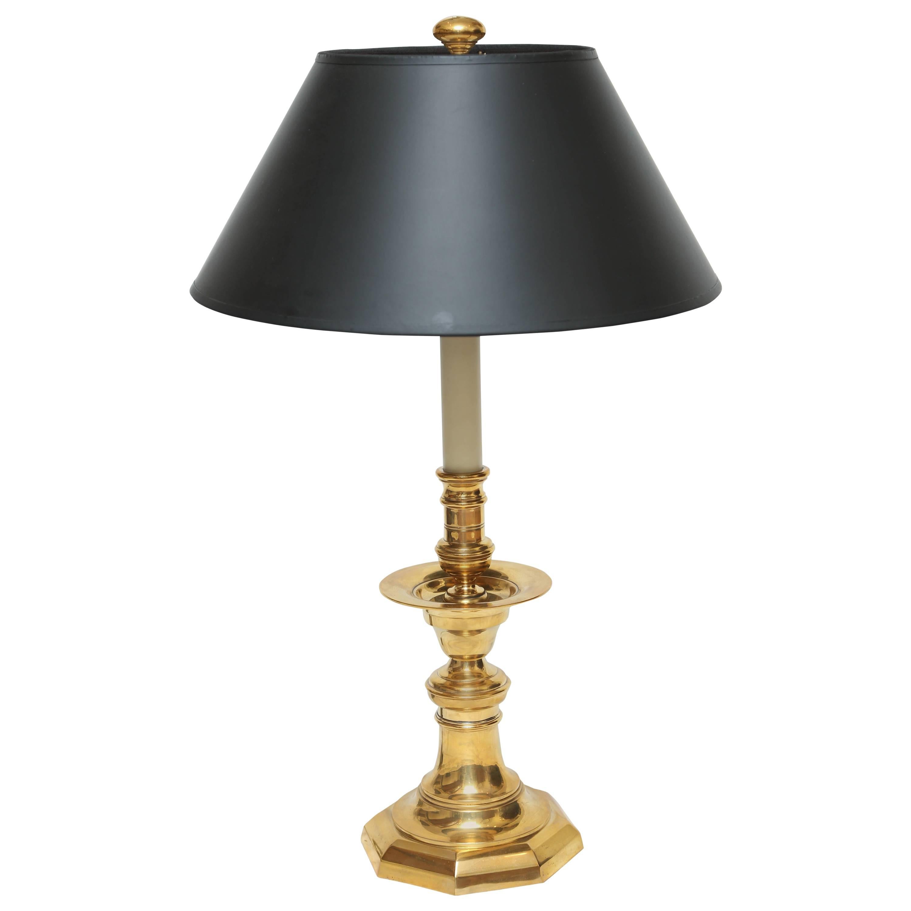 Vintage Chapman Brass Candlestick Lamp