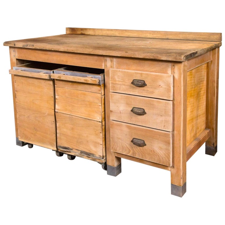 Belgium Bakery Bin Table For Sale at 1stDibs