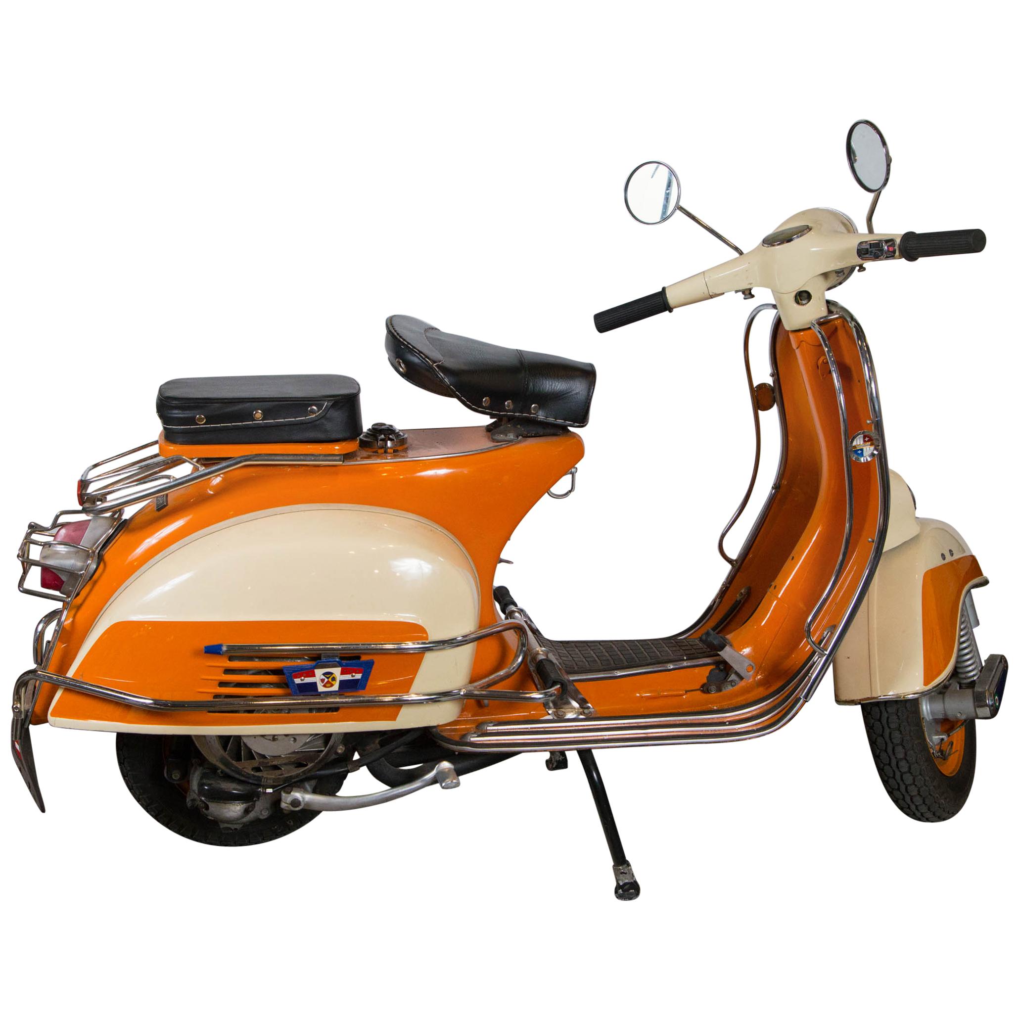 Orange Vespa circa 1960s Scooter
