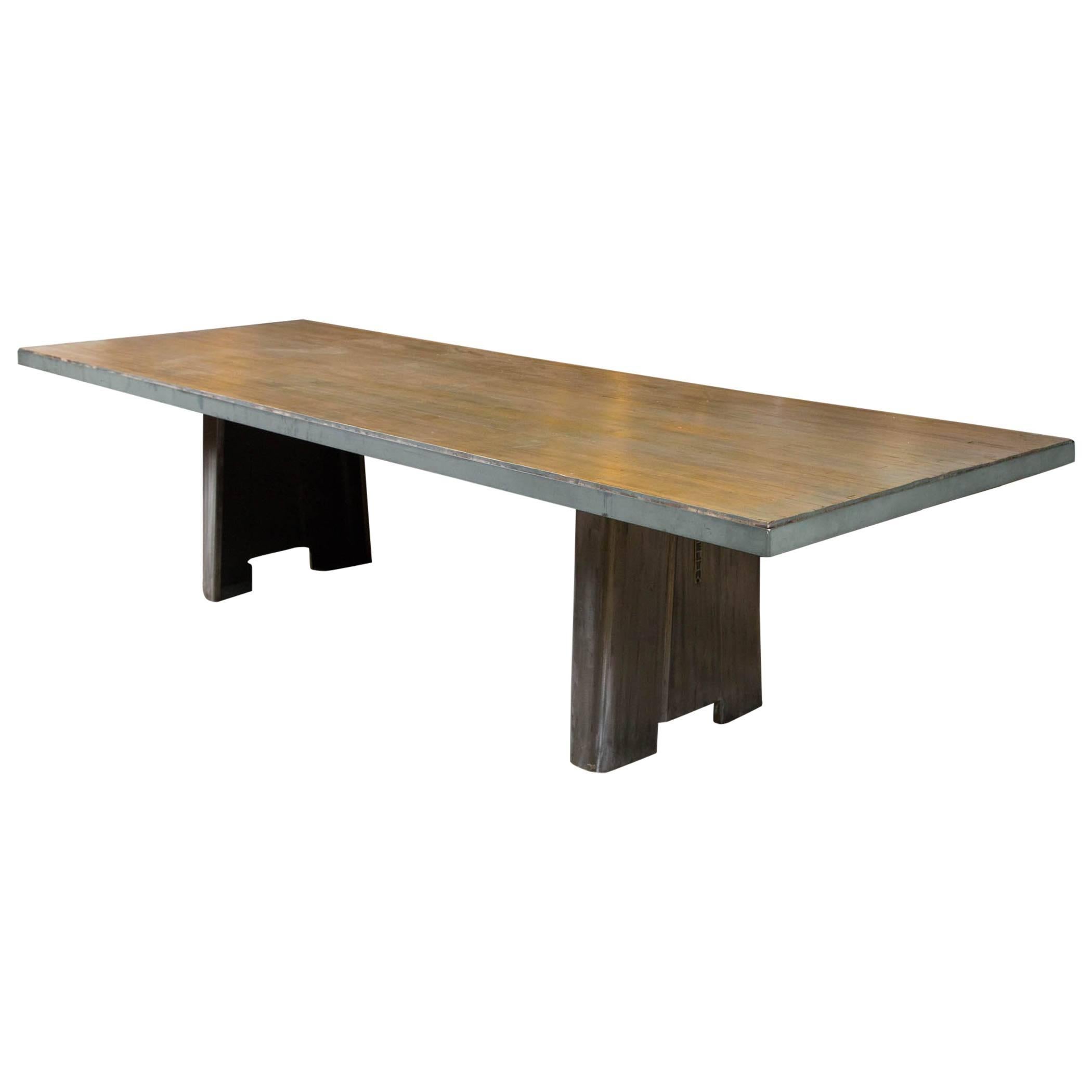 Bowing Alley Top Industrial Base Table
