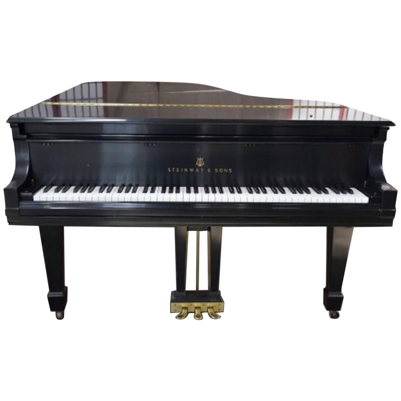Steinway Model B Satin Ebony Grand Piano  For Sale