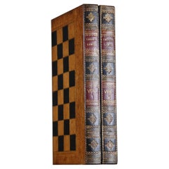 Antique Early 20th Century Faux Book Games Board