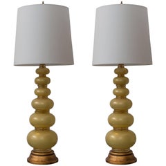 Set of Two Barovier Toso Lamps