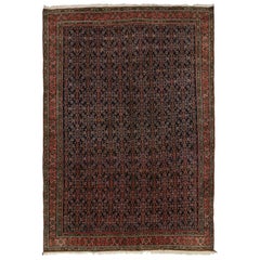 Antique Bijar Persian Rug with Modern Traditional Style, the Iron Rugs of Persia