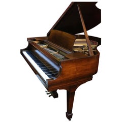 Used Steinway Dark Walnut Baby Grand Refinished/Refurbished Piano, 2017