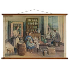 Belgian Teaching Chart Showing a Pottery Studio, Illustrated by Henry Bischoff 10