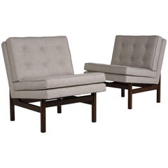 Pair of Mid-Century Modern-Style Slipper or Lounge Chairs 7