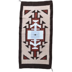 Handwoven Vintage Wool Navajo Rug