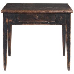 Table d'appoint primitive avec tiroir, vers 1890