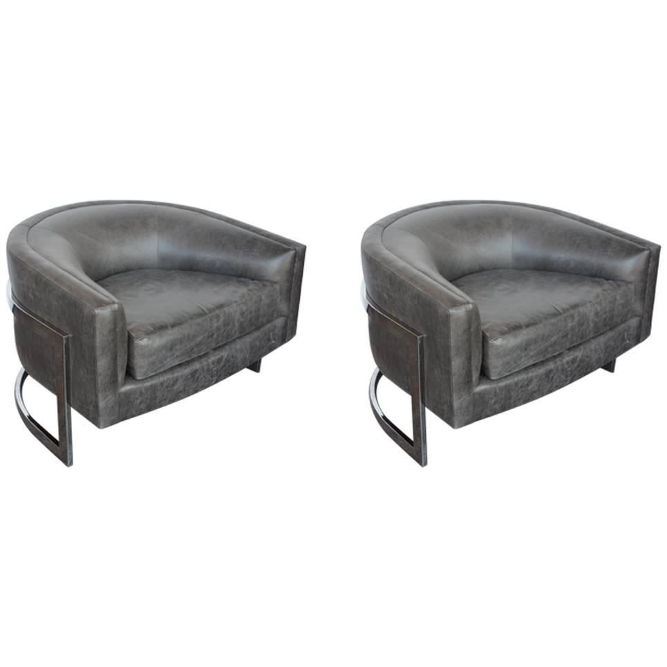 Pair of Jules Heuman for Metropolitan Armchairs