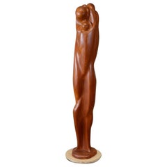 Large Carved Wood Sculpture by Istvan Toth 4