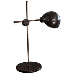 Rare Mid-Century Modern Bronzed Table Lamp / Desk Lamp of Japanese Make & Design