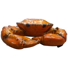 Beautiful Vallauris Ceramic Crab Sculpture, circa 1960