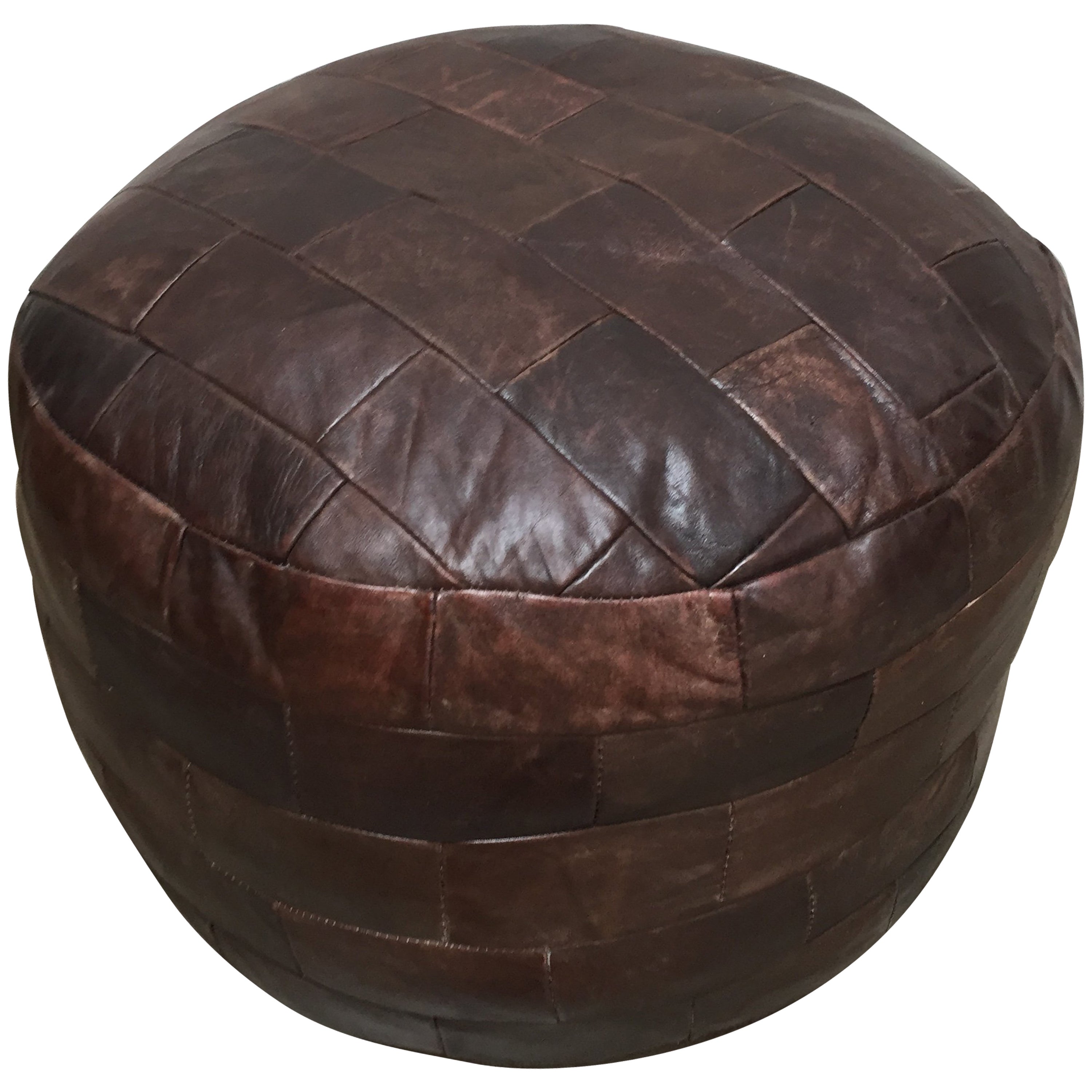 Pair of Leather Cube Ottomans by De Sede at 1stDibs