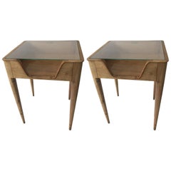 Pair of Side Tables circa 1937 Attributed to Gio Ponti, Italian, Milan